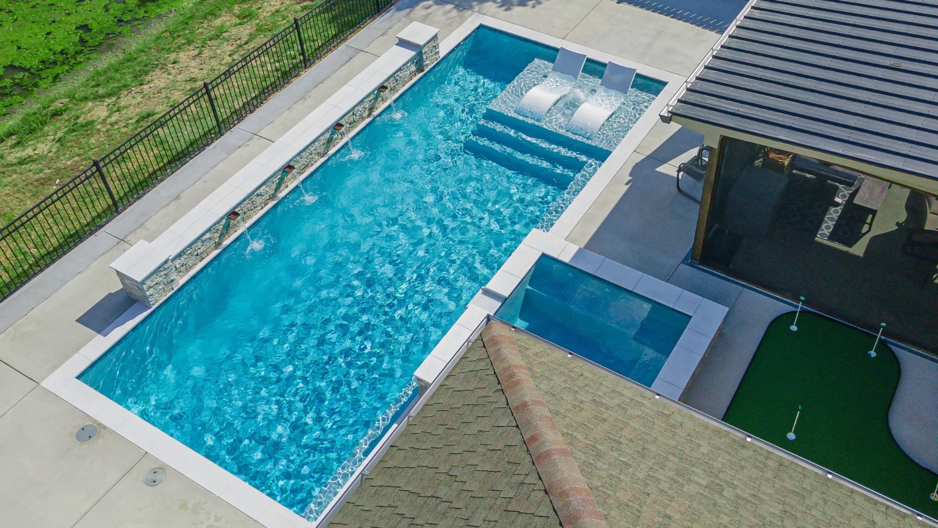 A Relief Pools custom backyard build